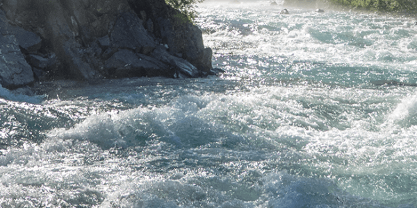 White water rapids in Maine